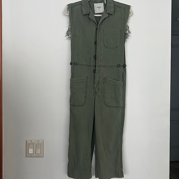 One Teaspoon super khaki safari print overalls 9 10 - Picture 2 of 9